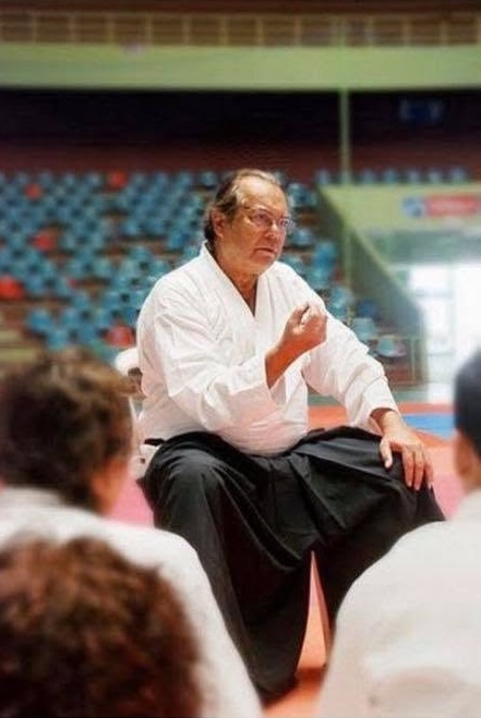 Georges Stobbaerts em seminário de aikido